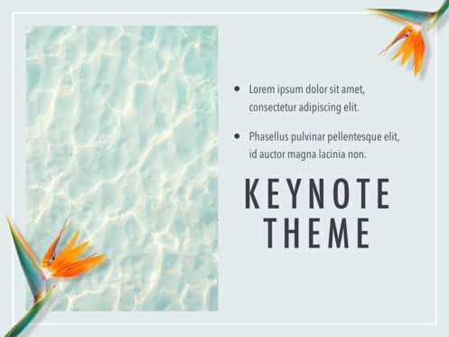 Paradise Flower Keynote Template, Diapositive 20, 05775, Modèles de présentations — PoweredTemplate.com