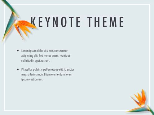 Paradise Flower Keynote Template, Diapositiva 32, 05775, Plantillas de presentación — PoweredTemplate.com