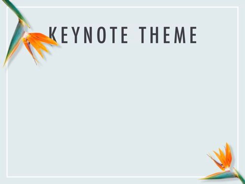 Paradise Flower Keynote Template, Slide 8, 05775, Presentation Templates — PoweredTemplate.com