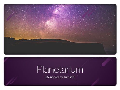 Planetarium PowerPoint Template, Dia 13, 05776, Presentatie Templates — PoweredTemplate.com