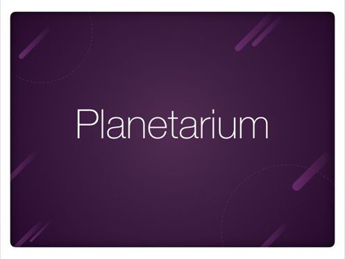Planetarium PowerPoint Template, Diapositive 9, 05776, Modèles de présentations — PoweredTemplate.com