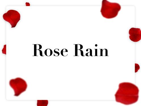 Rose Rain Keynote Template, Folie 10, 05778, Präsentationsvorlagen — PoweredTemplate.com