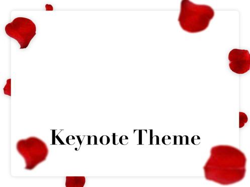 Rose Rain Keynote Template, Slide 11, 05778, Presentation Templates — PoweredTemplate.com