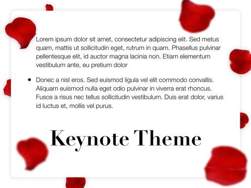 Rose Rain Keynote Template, Slide 12, 05778, Presentation Templates — PoweredTemplate.com