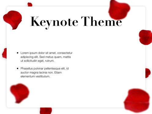 Rose Rain Keynote Template, Slide 32, 05778, Modelli Presentazione — PoweredTemplate.com
