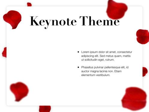 Rose Rain Keynote Template, Slide 33, 05778, Presentation Templates — PoweredTemplate.com