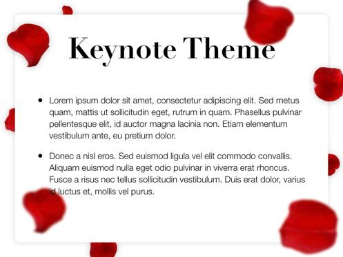 Rose Rain Keynote Template, Diapositive 4, 05778, Modèles de présentations — PoweredTemplate.com