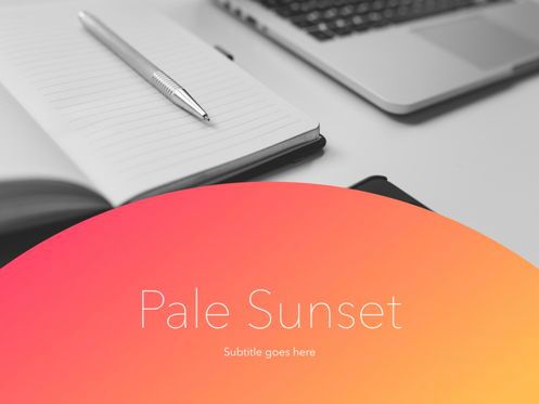 Pale Sunset PowerPoint Template, 幻灯片 2, 05780, 演示模板 — PoweredTemplate.com