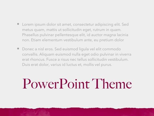 Red Wine PowerPoint Template, Folie 12, 05788, Präsentationsvorlagen — PoweredTemplate.com