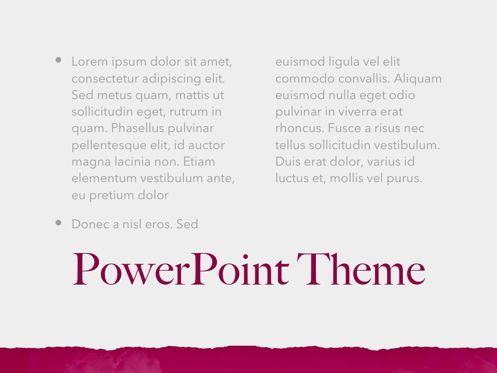 Red Wine PowerPoint Template, Deslizar 13, 05788, Modelos de Apresentação — PoweredTemplate.com
