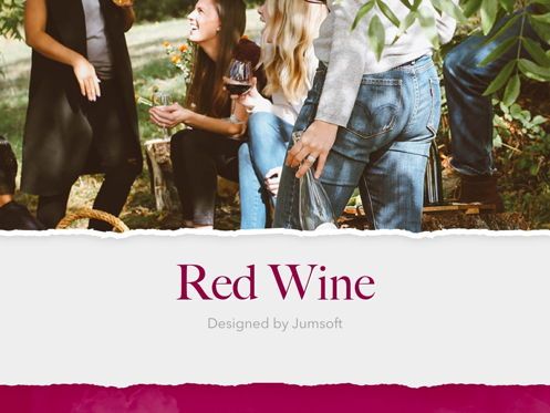 Red Wine PowerPoint Template, Deslizar 2, 05788, Modelos de Apresentação — PoweredTemplate.com