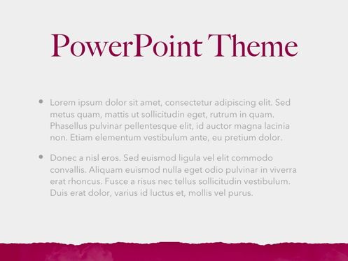 Red Wine PowerPoint Template, Diapositiva 4, 05788, Plantillas de presentación — PoweredTemplate.com