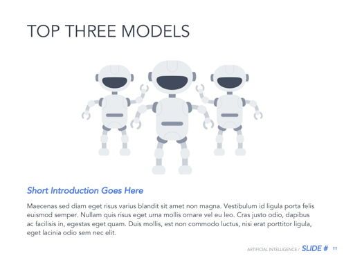 Robot Showcase Google Slides Template, Slide 12, 05789, Modelli Presentazione — PoweredTemplate.com