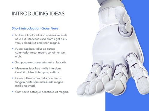 Robot Showcase Google Slides Template, Diapositive 4, 05789, Modèles de présentations — PoweredTemplate.com