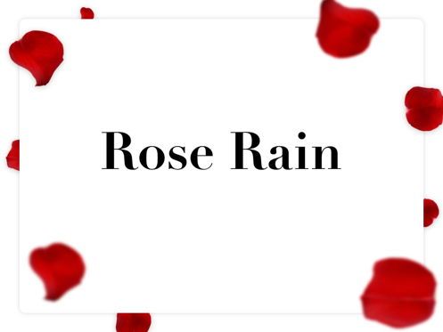 Rose Rain PowerPoint Template, Diapositive 10, 05793, Modèles de présentations — PoweredTemplate.com