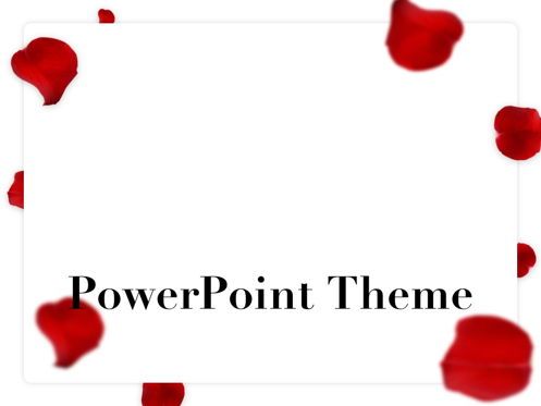 Rose Rain PowerPoint Template, Diapositive 11, 05793, Modèles de présentations — PoweredTemplate.com