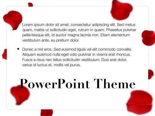 Rose Rain PowerPoint Template, 幻灯片 12, 05793, 演示模板 — PoweredTemplate.com