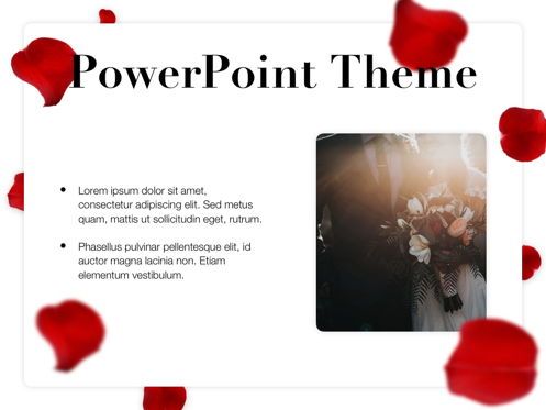 Rose Rain PowerPoint Template, Diapositive 30, 05793, Modèles de présentations — PoweredTemplate.com