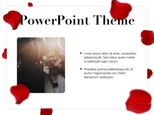 Rose Rain PowerPoint Template, スライド 31, 05793, プレゼンテーションテンプレート — PoweredTemplate.com