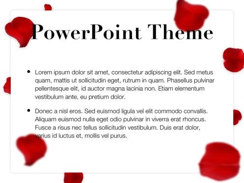 Rose Rain PowerPoint Template, Diapositiva 4, 05793, Plantillas de presentación — PoweredTemplate.com