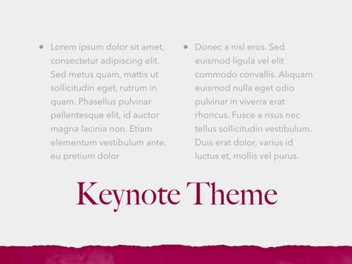 Red Wine Keynote Template, Slide 13, 05797, Modelli Presentazione — PoweredTemplate.com