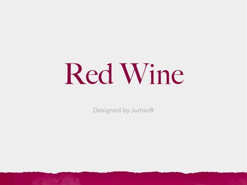 Red Wine Keynote Template, Slide 3, 05797, Templat Presentasi — PoweredTemplate.com