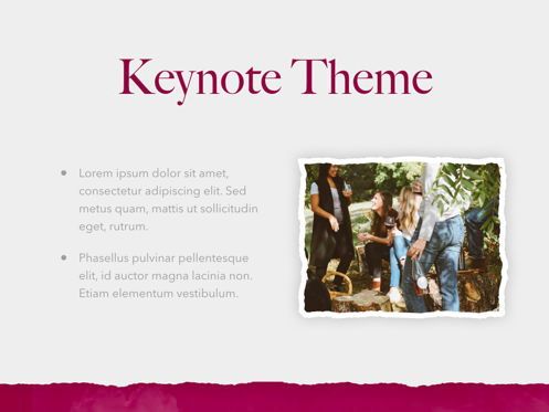 Red Wine Keynote Template, Slide 30, 05797, Presentation Templates — PoweredTemplate.com