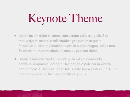Red Wine Keynote Template, Diapositive 4, 05797, Modèles de présentations — PoweredTemplate.com