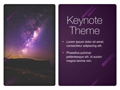 Planetarium Keynote Template, Slide 18, 05805, Presentation Templates — PoweredTemplate.com