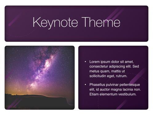 Planetarium Keynote Template, Slide 31, 05805, Presentation Templates — PoweredTemplate.com