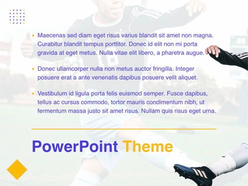 Soccer PowerPoint Template, 슬라이드 11, 05809, 프레젠테이션 템플릿 — PoweredTemplate.com