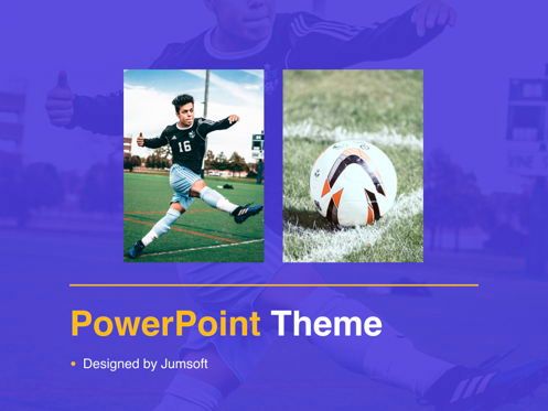 Soccer PowerPoint Template, 슬라이드 14, 05809, 프레젠테이션 템플릿 — PoweredTemplate.com