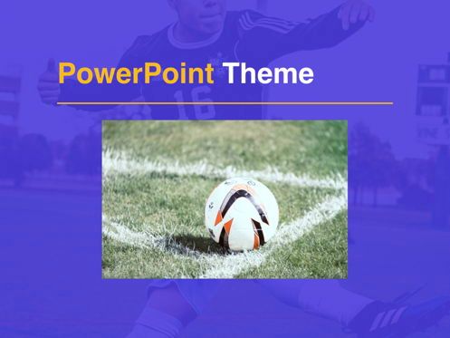 Soccer PowerPoint Template, 슬라이드 15, 05809, 프레젠테이션 템플릿 — PoweredTemplate.com