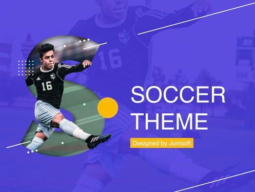 Soccer PowerPoint Template, スライド 2, 05809, プレゼンテーションテンプレート — PoweredTemplate.com