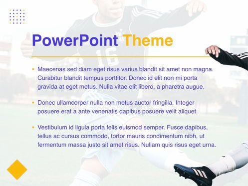 Soccer PowerPoint Template, スライド 3, 05809, プレゼンテーションテンプレート — PoweredTemplate.com