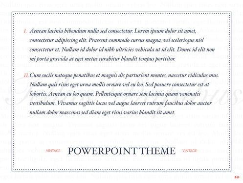 Vintage Album PowerPoint Template, Diapositive 11, 05810, Modèles de présentations — PoweredTemplate.com