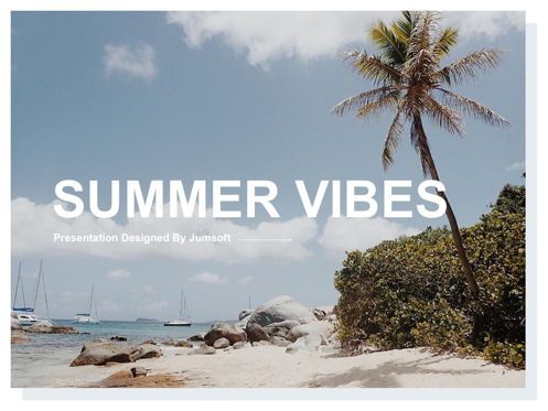 Summer Vibes Google Slides Template, 幻灯片 21, 05811, 演示模板 — PoweredTemplate.com
