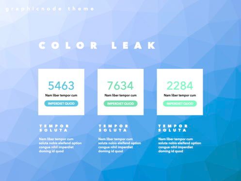 Color Leak Powerpoint Presentation Template, Slide 4, 05835, Presentation Templates — PoweredTemplate.com