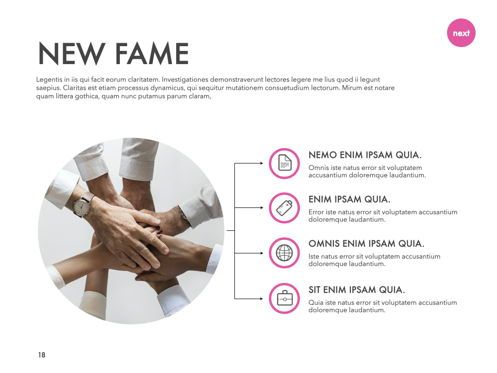 New Fame Powerpoint Presentation Template, Dia 11, 05840, Presentatie Templates — PoweredTemplate.com