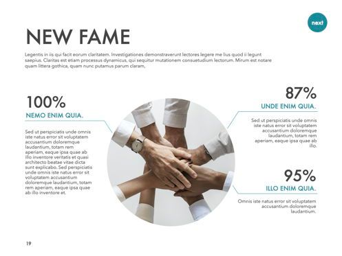 New Fame Powerpoint Presentation Template, Slide 13, 05840, Templat Presentasi — PoweredTemplate.com