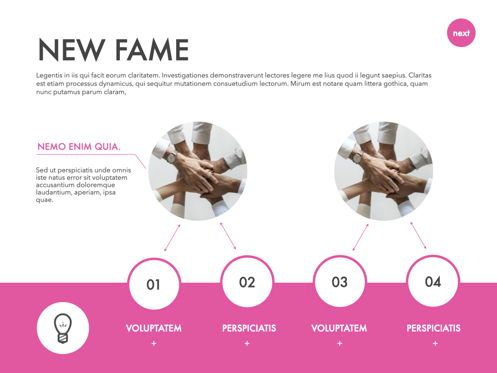 New Fame Powerpoint Presentation Template, Dia 2, 05840, Presentatie Templates — PoweredTemplate.com
