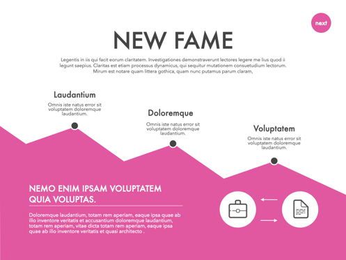New Fame Powerpoint Presentation Template, Dia 20, 05840, Presentatie Templates — PoweredTemplate.com