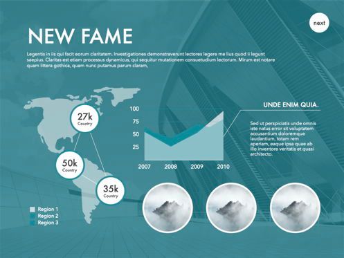 New Fame Powerpoint Presentation Template, Dia 29, 05840, Presentatie Templates — PoweredTemplate.com