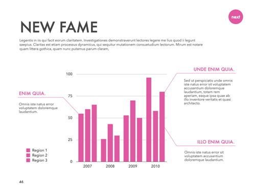 New Fame Powerpoint Presentation Template, Dia 42, 05840, Presentatie Templates — PoweredTemplate.com