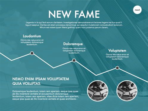 New Fame Powerpoint Presentation Template, Dia 53, 05840, Presentatie Templates — PoweredTemplate.com
