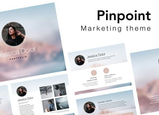 Pinpoint Powerpoint Presentation Template, PowerPoint Template, 05845, Presentation Templates — PoweredTemplate.com
