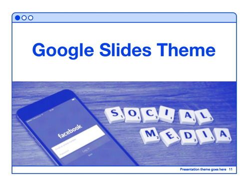 Social Media Guide Google Slides, Deslizar 12, 05854, Modelos de Apresentação — PoweredTemplate.com