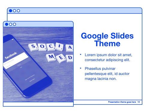Social Media Guide Google Slides, Slide 15, 05854, Templat Presentasi — PoweredTemplate.com