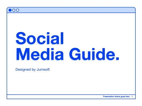 Social Media Guide Google Slides, Dia 2, 05854, Presentatie Templates — PoweredTemplate.com
