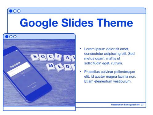 Social Media Guide Google Slides, Slide 28, 05854, Templat Presentasi — PoweredTemplate.com